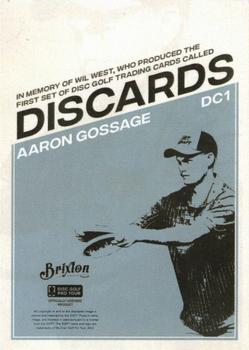 2023 Brixton Discards #1 Aaron Gossage Back
